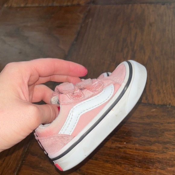 Vans Kids Pink Velcro Sneakers - Picture 4 of 7